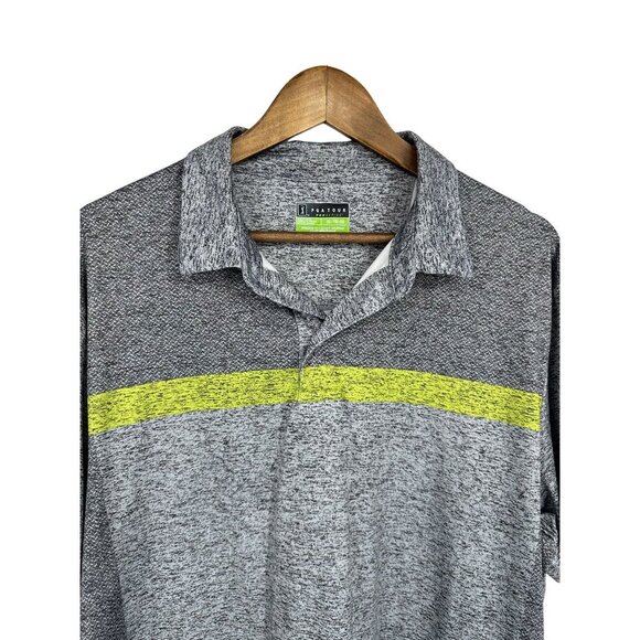 PGA TOUR Mens Gray Short Sleeve Collared Polo Shirt Size XL - Picture 3 of 7
